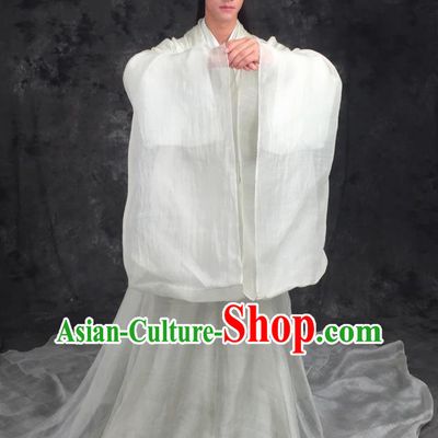 China Ancient Shang Dynasty Superhero White Costumes Film Creation of the Gods I Kingdom of Storms Er Lang God Yang Jian Clothing