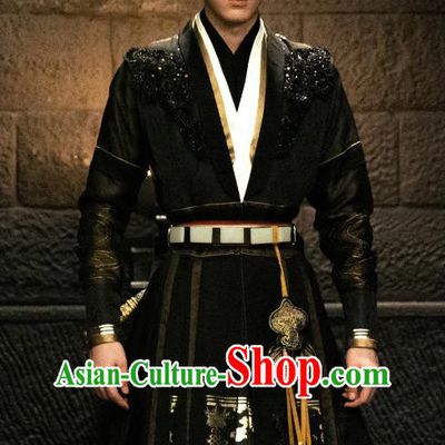 Chinese Ancient Swordsman Costumes TV Drama Unchained Love Eunuch Xiao Duo Outfit Traditional Song Dynasty Male Clothing