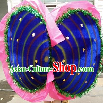 Blue Clam Shell Performance Props River Clam Dance Flower Clam Stage Performance Snipe and Clam Fight Shell Clam Props Social Fire Props