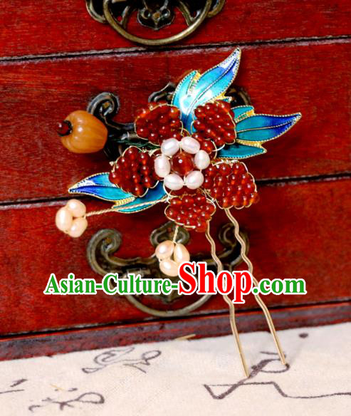 China Ming Dynasty Court Woman Headpiece Handmade Hanfu Blueing Hairpin Ancient Empress Hair Jewelry China Ming Dynasty Court Woman Headpiece Handmade Hanfu Blueing Hairpin Ancient Empress Hair Jewelry