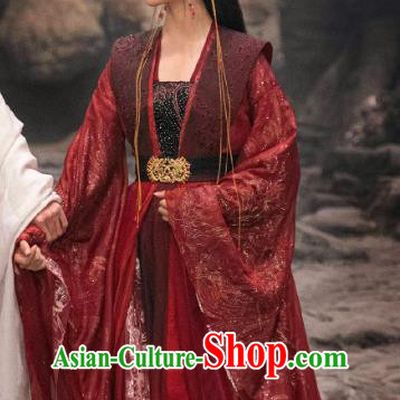 Drama Chong Zi Yang Chaoyue Wedding Dress China Ancient Fairy Queen Costumes