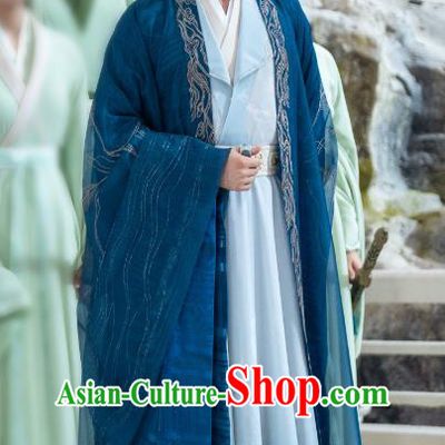 China Ancient Kung Fu Master Costumes Drama Chong Zi Swordsman Leader Zhuo Yao Clothing