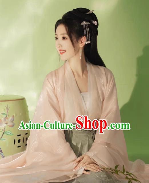 China Jin Dynasty Palace Lady Clothing Ancient Princess Costumes Traditional Hanfu Wide Sleeve Dress China Jin Dynasty Palace Lady Clothing Ancient Princess Costumes Traditional Hanfu Wide Sleeve Dress