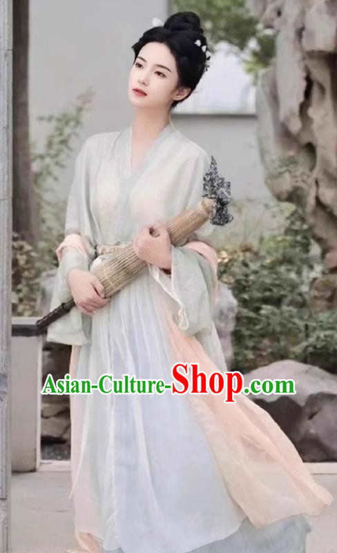 China Song Dynasty Young Woman Clothing Ancient Princess Costume Traditional Hanfu Runqun Outfit China Song Dynasty Young Woman Clothing Ancient Princess Costume Traditional Hanfu Runqun Outfit