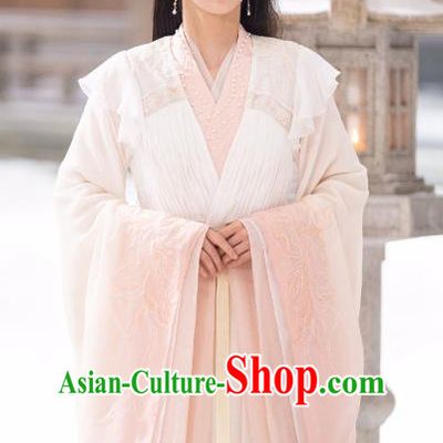 Drama Chong Zi Senior Sister Sima Miao Yuan Clothing China Ancient Female Swordsman Costumes Pink Dress