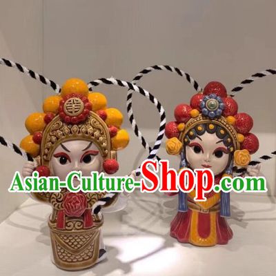 Chinese Shiwan Ceramics Statues Handmade Cantonese Opera General  Arts Collections