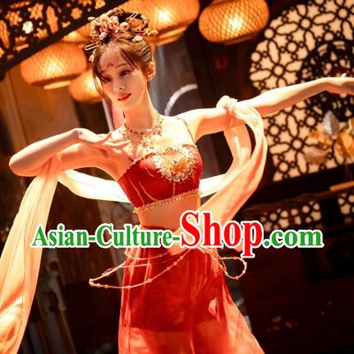 Traditional China Classical Dance Dress TV Series Drama Strange Tales of Tang Dynasty Dance Lady Costume Ancient Chinese Young Woman Clothing