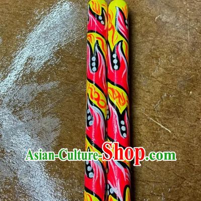 Professional Hands Painted Drum Sticks Lion Dance Drumstick