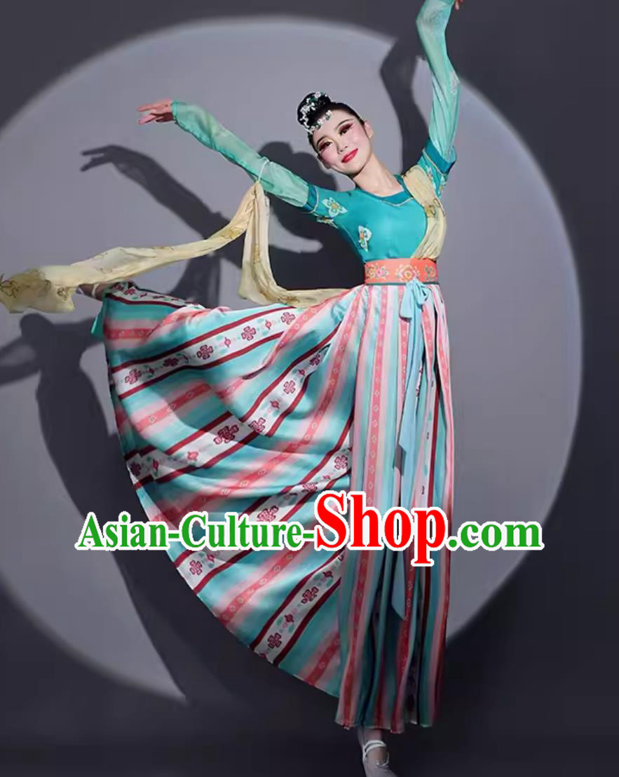 Chinese Chang An Tang Dance Costume Traditional Woman Hanfu Dress China Classical Dance Clothing Chinese Chang An Tang Dance Costume Traditional Woman Hanfu Dress China Classical Dance Clothing
