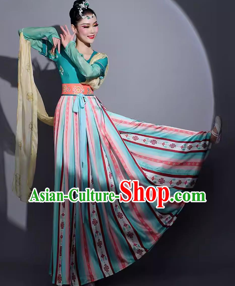 Chinese Chang An Tang Dance Costume Traditional Woman Hanfu Dress China Classical Dance Clothing Chinese Chang An Tang Dance Costume Traditional Woman Hanfu Dress China Classical Dance Clothing