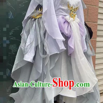 Ancient Chinese Fairy Costume China Online Game Sword Heroes Fate Cosplay Penglai Princess Dress