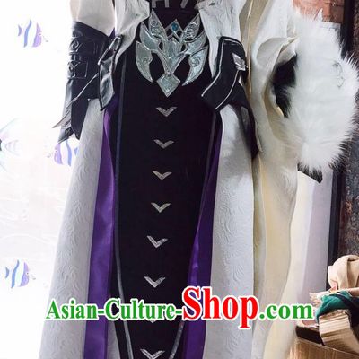 Cosplay Online Game Sword Heroes Fate Baodao Villa Hero Costume China Wuxia Warrior Outfit Ancient Chinese Swordsman Clothing