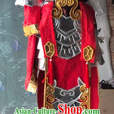 Cosplay Online Game Sword Heroes Fate TIance Cao Xua Yang Costume China Wuxia Swordswoman Dress Ancient Chinese Female General Clothing