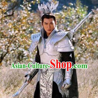 Chinese TV Drama Lotus Lantern Erlang Er Lang God Costume Ancient China Warrior Deity Yang Jian Clothing