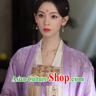 Ancient China Court Lady Clothing Traditional Chinese Tang Dynasty Hanfu Dress TV Series Drama Follow Your Heart Princess Jiang Suo Luo Costume
