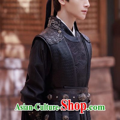 Ancient China Grand Marshal Clothing Traditional Chinese Tang Dynasty Official Garment TV Series Drama Follow Your Heart Jiang Xin Bai Costume