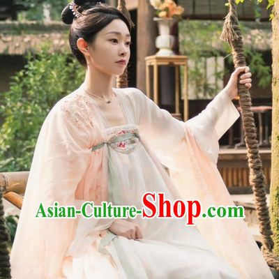 Traditional Chinese Tang Dynasty Princess Hanfu Dress TV Series Drama Follow Your Heart Yan Nan Xing Costume Ancient China Court Lady Clothing