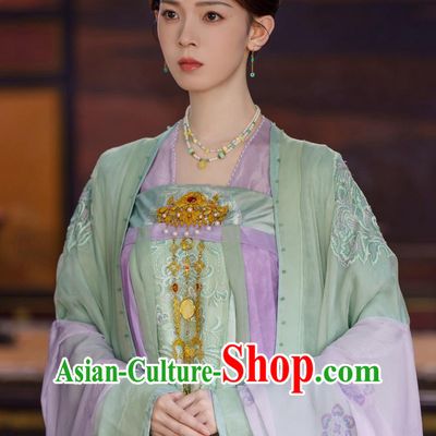 Traditional Chinese Tang Dynasty Princess Hanfu Dress TV Series Drama Follow Your Heart Jiang Suo Luo Costume Ancient China Court Woman Clothing