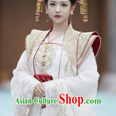 Ancient China Royal Queen Clothing Traditional Chinese Court Hanfu Dress TV Series Drama Lost You Forever Empress Haoling Yi A Nian Costume