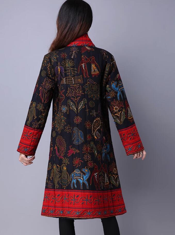 Traditional Chinese National Coat China Winter Costume Tang Suit Plated Buttons Upper Outer Garment Traditional Chinese National Coat China Winter Costume Tang Suit Plated Buttons Upper Outer Garment