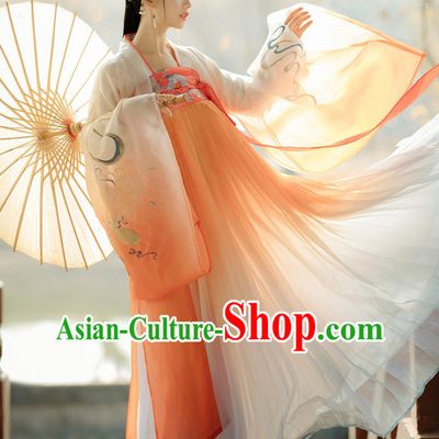 Traditional Chinese Clothing Tang Dynasty Princess Hanfu Dress Ancient China Young Lady Costume