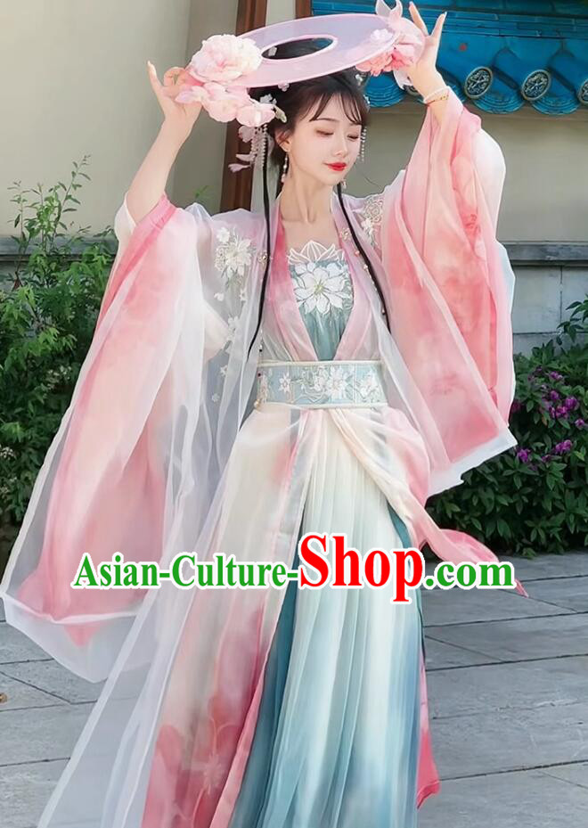 Tang Dynasty Princess Hanfu Dress Ancient China Young Lady Costume Traditional Chinese Clothing Tang Dynasty Princess Hanfu Dress Ancient China Young Lady Costume Traditional Chinese Clothing
