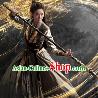 Ancient China Swordswoman Clothing Traditional Chinese Hanfu TV Series Drama Tiger and Crane Heroine Zhao Xin Tong Costume