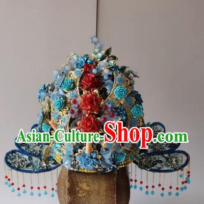 Ancient China Court Woman Phoenix Coronet TV Series Serenade of Peaceful Joy Song Dynasty Empress Headwear Chinese Traditional Hanfu Headdress