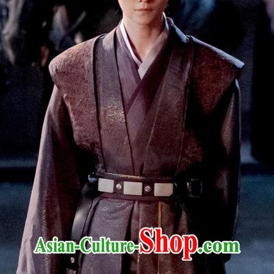 Traditional Chinese Wuxia Drama Childe Purple Outfit TV Series Qing Yu Nian Li Cheng Ze Costume Ancient China Prince Clothing