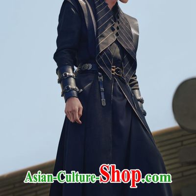 Traditional Chinese Male Hanfu TV Series Qing Yu Nian Warrior Fan Xian Costume Ancient China Swordsman Clothing