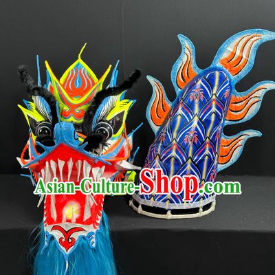 Handmade Traditional Dragon Dancing Props Chinese New Year Parade Dragon Dance Costume Competition Dragon Dance Equipment