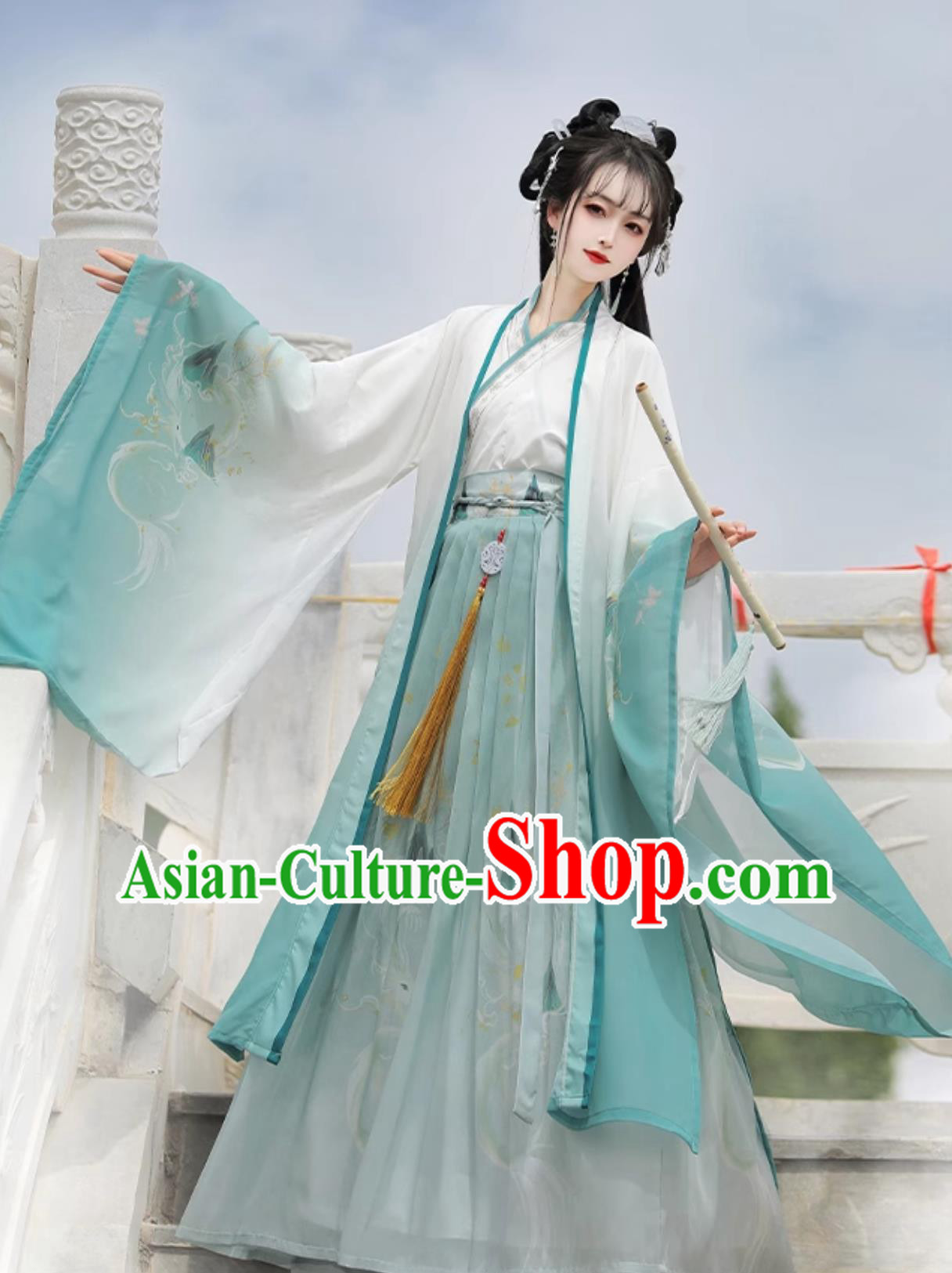 Traditional Green Hanfu Dress Chinese Jin Dynasty Costume Ancient China Swordswoman Clothing Traditional Green Hanfu Dress Chinese Jin Dynasty Costume Ancient China Swordswoman Clothing