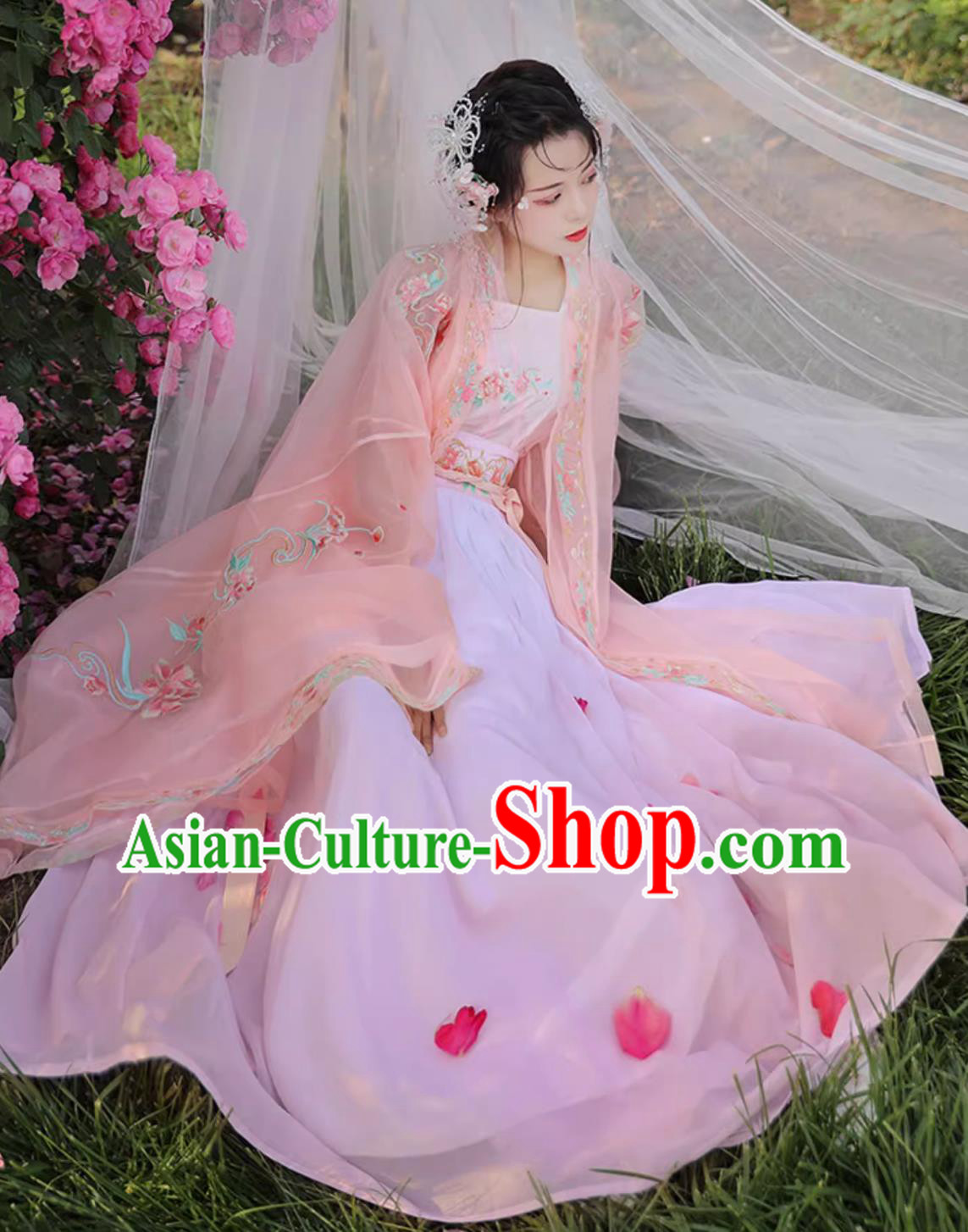 Chinese Embroidered Pink Hanfu Dress Ancient China Song Dynasty Woman Costume Traditional Dance Clothing Chinese Embroidered Pink Hanfu Dress Ancient China Song Dynasty Woman Costume Traditional Dance Clothing
