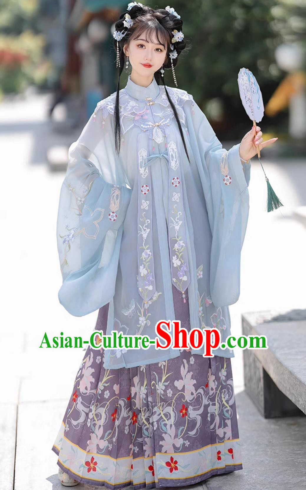 Ancient China Princess Costume Traditional Chinese Ming Dynasty Court Woman Clothing Blue Hanfu Dress Ancient China Princess Costume Traditional Chinese Ming Dynasty Court Woman Clothing Blue Hanfu Dress