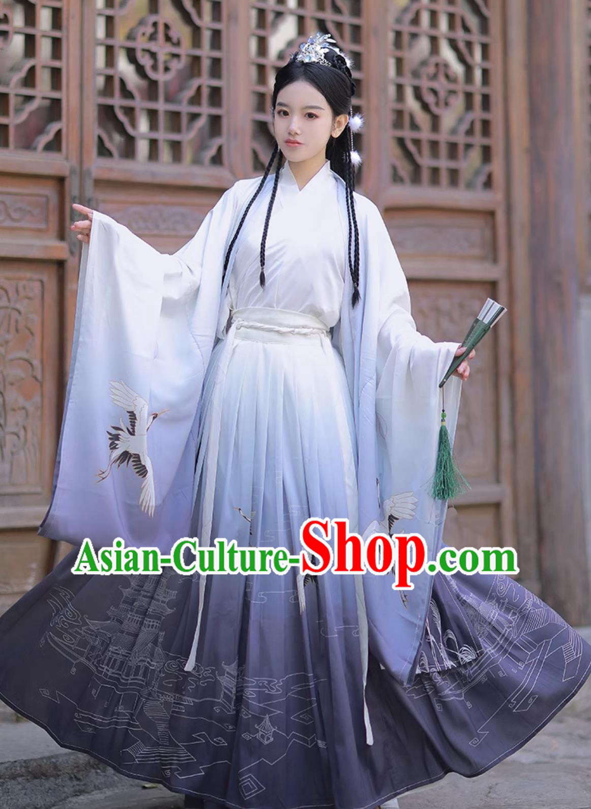 Traditional Chinese Hanfu Ancient China Swordsman Costume Jin Dynasty Clothing