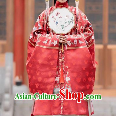 Chinese Ming Dynasty Empress Clothing Traditional White Hanfu Blouse and Mamian Skirt Ancient China Court Woman Costume Complete Set