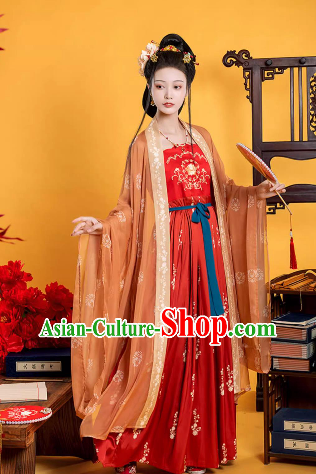 Ancient China Princess Costume Chinese Tang Dynasty Bride Clothing Traditional Wedding Red Hanfu Dress Ancient China Princess Costume Chinese Tang Dynasty Bride Clothing Traditional Wedding Red Hanfu Dress