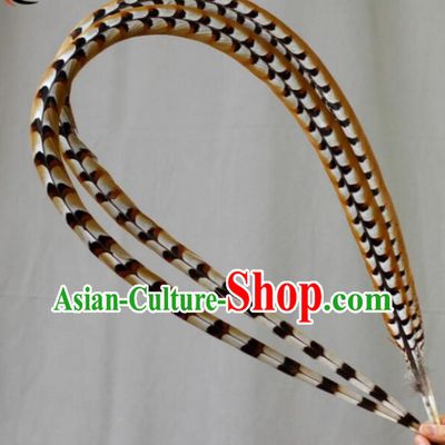 Chinese Peking Opera Lingzi Top Natural Long Feathers
