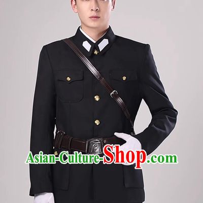 Cosplay Municipal Police Chinese Military Uniform the Republic of China Army Costume