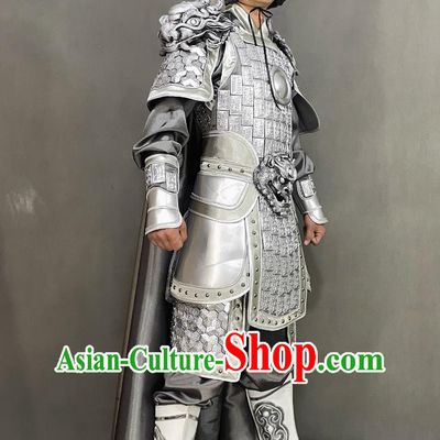 Chinese Han Dynasty Hero Costume Ancient China General Clothing Traditional TV Drama Romance of the Three Kingdoms Zhao Zilong Armor