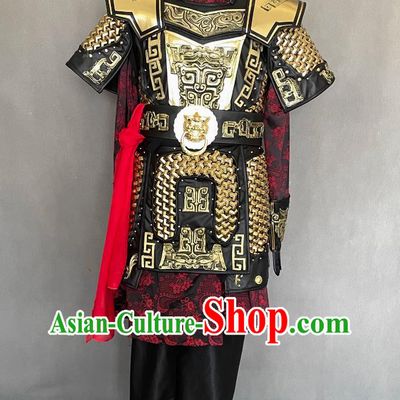 Chinese Han Dynasty Hero Costume Ancient China General Clothing Traditional TV Drama Romantic of Three Kingdoms Lv Bu Armor