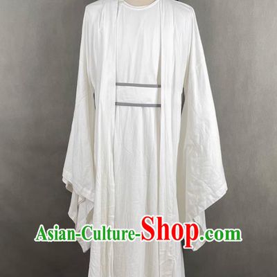 Traditional Chinese Tang Dynasty Hanfu Poet Li Bai Costume Ancient China Scholar Clothing