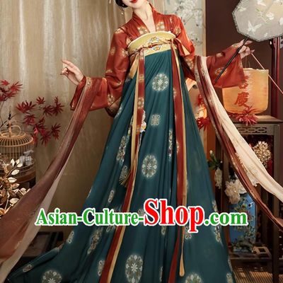 Ancient China Princess Costume Chinese Traditional Hanfu Dress Tang Dynasty Palace Lady Clothing