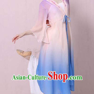 Top Umbrella Dance Dress Classical Dance Costume Women Group Dance Clothing Chinese Stage Performance Garment