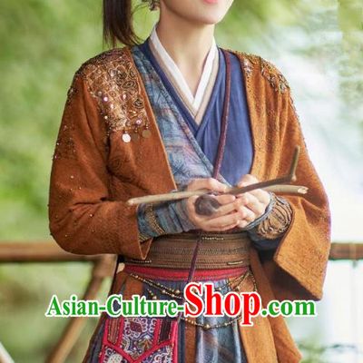 TV Drama Mirror A Tale of Twin Cities Zhong Zhou Young Lady Na Sheng Clothing Chinese Ancient Civilian Girl Costumes