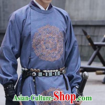 Chinese Ancient Tang Dynasty Swordsman Costumes TV Series Weaving A Tale of Love Young Hero Pei XIng Jian Official Robe and Headwear