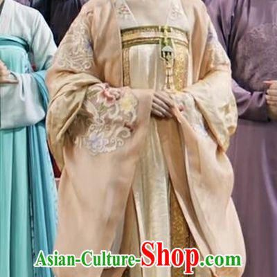Chinese Ancient Tang Dynasty Court Woman Costumes TV Series Weaving A Tale of Love Consort Yang Dresses
