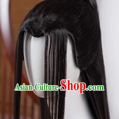 The Animated Version of The Demonic Patriarch official Cooperation Warm Wig Derivative Props Male False Hair Female Black