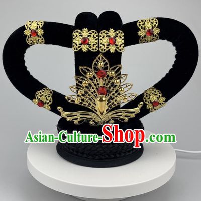 Dunhuang Feitian Headdress Auspicious Goddess Hair Accessories Dance Wig Rebound Pipa Ethnic Dance Of Yunchuan Hair Bag Jewelry