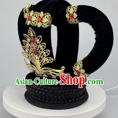 Dunhuang Feitian Headdress Auspicious Goddess Hair Accessories Dance Wig Rebound Pipa Ethnic Dance Of Yunchuan Hair Bag Jewelry